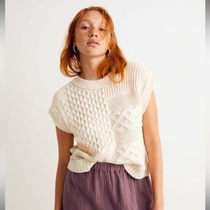 Patchwork Sweater Vest